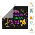 thumbnail image 3 of Naloa Mardi Gras with Flamingo Dish Drying Mat for Kitchen Counter, Heat Resistant Drainer Mats, Absorbent Draining Mat,Dish Rack Pad,16"x18", 3 of 8