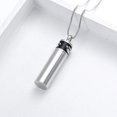 thumbnail image 4 of Paw Cremation Ashes Jewelry Paw Print Cylinder Memorial Urn Necklace for Dog Cat Ashes Locket Stainless Steel Keepsake Pendant Necklace, 4 of 7