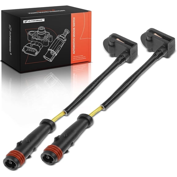 A-Premium Disc Brake Pad Wear Sensors Compatible with Mercedes-Benz Sprinter 2500 3500 2010-2017 Metris 2016-2018 Front or Rear Side 2-PC Set