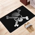 thumbnail image 3 of XMXY Jolly Roger Blindfold Skull Area Rugs Doormat Outdoor Entrance , Facecloth Non-slip Floor Mat Rug for Living Room Kitchen Sink Area Indoor 36"x24", 3 of 9