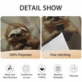 thumbnail image 6 of Funny Animal Round Tablecloth 54 inches Sloth Sitting on Toilet Sloth Playing Phone Waterproof Oil-Proof Table Cloth Round Table Cover for Holiday Party Picnic Dinner Decor Indoor and Outdoor Use, 6 of 9
