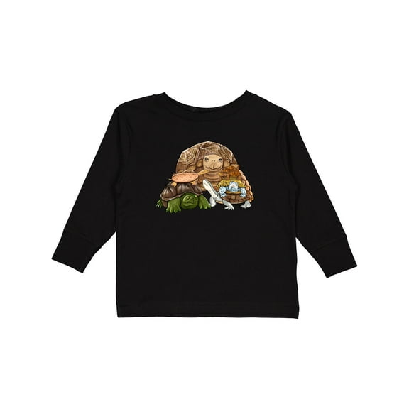 Inktastic Cute Pile of Turtles Boys or Girls Long Sleeve Toddler T-Shirt