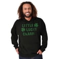thumbnail image 3 of St Patricks Day Little Lucky Charm Hoodie Sweatshirt Women Men Brisco Brands M, 3 of 6