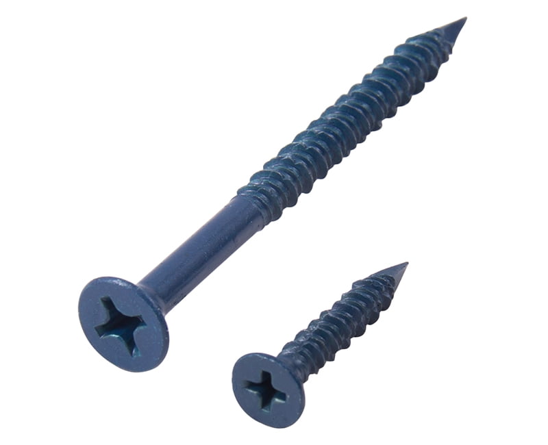 Xylan Blue Concrete Screws Flat Phillips 3/16 X 3...
