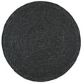 thumbnail image 2 of SAFAVIEH Braided Ronan Solid Reversible Area Rug, Black, 7' x 7' Round, 2 of 11