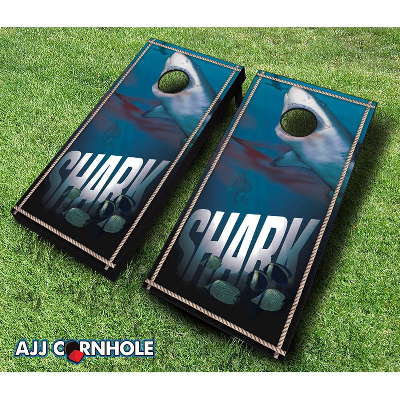 AJJ Cornhole Shark Cornhole Set