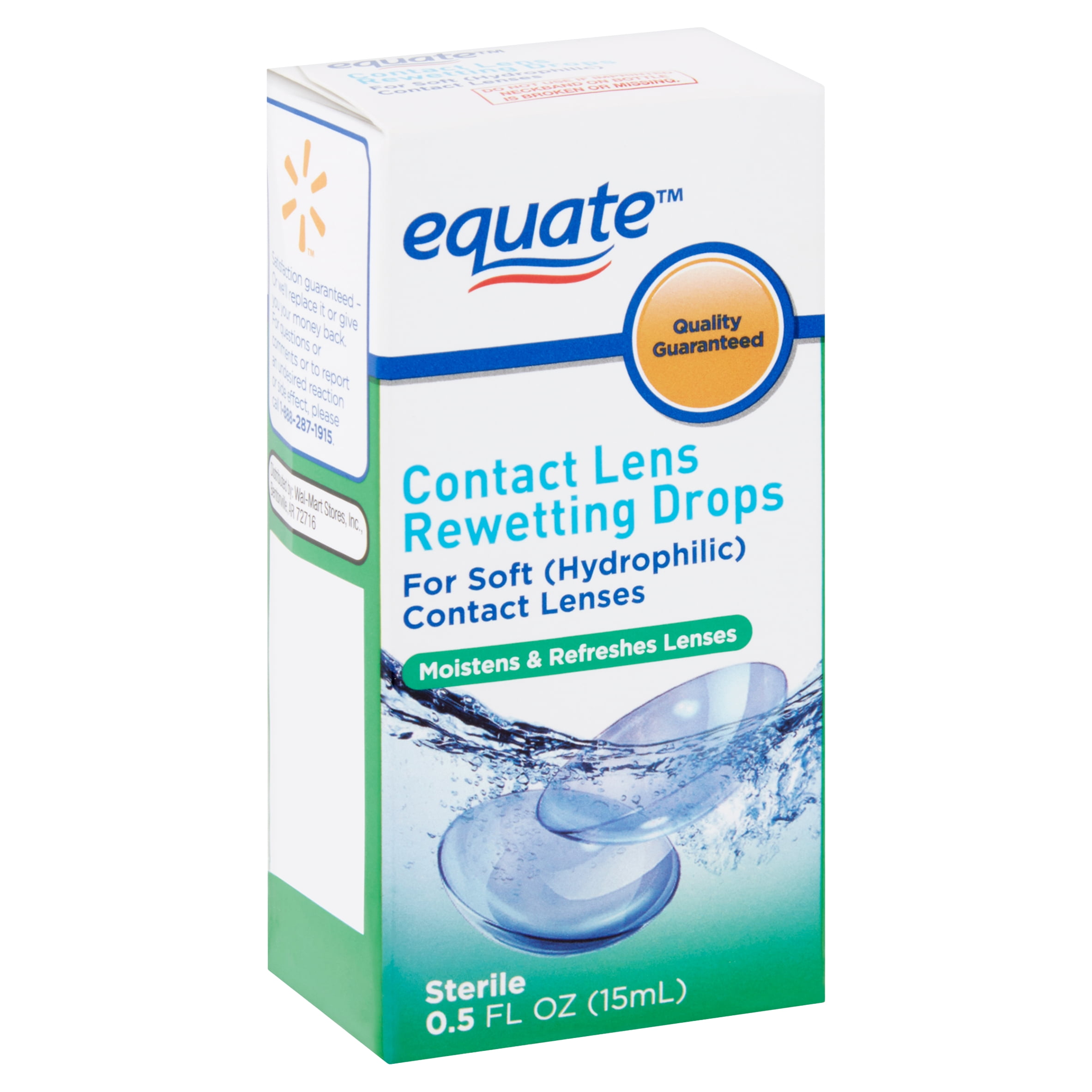 Equate Contact Lens Rewetting Drops, 0.5 Fl oz