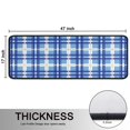 thumbnail image 5 of Kitchen Rugs Sets Of 2,Blue and White Grid Pattern Anti Fatigue Kitchen Mat Rugs Non Slip Washable,Decorative Kitchen Floor Mats for Kitchen,Sink,Laundry,17"x47"+17"x47", 5 of 5