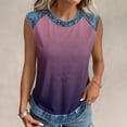 thumbnail image 5 of Trgacdwlo Womens Tank Top Tie Dye Crew Neck Womens Sleeveless Shirts Color Block Summer Vintage Tops for Women, 5 of 7