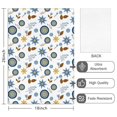 thumbnail image 2 of 2 Pcs Pioneer Flower Floral Print Pattern Kitchen Towels, Funny Microfiber Dish Towel Set, 18" X 26" Tea Towels, 2 of 6