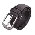 thumbnail image 5 of Abbraccia Men Belt 120cm Long Pin Buckle, PU Leather Belt for Uniform, Jeans Work Trousers Brown, 5 of 10