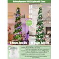 thumbnail image 4 of Árbol de Navidad SINTENILL desplegable de 5 pies con luces y adornos, 4 of 9