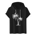 thumbnail image 4 of Camiseta Deportiva de Manga Corta de la Blusa de los Hombres Casual de la Moda Sólida con Capucha, Top Casual para Al Aire Libre, 4 of 7