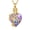 Gold-Purple, variant on Tree of Life Cremation Heart Urn Ashes Necklace for Women Men with Birthstone Urn Necklace for Ashes Human / Pet Urn Pendant Keepsake Memorial Jewelry