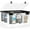 White&Black, variant on 24 Litre Combination Lockable Storage Box for Office Locker, School, Medicine, Snacks, Phone and Electronics