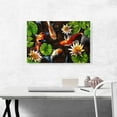 thumbnail image 2 of ARTCANVAS Koi Carp Fish Asia Pond Water Lilies Canvas Art Print - Size: 26" x 18" (1.50" Deep), 2 of 9