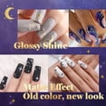 thumbnail image 3 of Set de esmaltes de uñas en gel con forma de escarabajos, 20 colores, azul marino y burdeos, 3 of 6