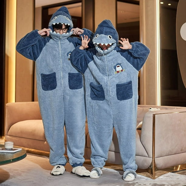 kigurumi フルセット Winter Warm Thicken Flannel Pajamas Women Mens Jumpsuits Kigurumi