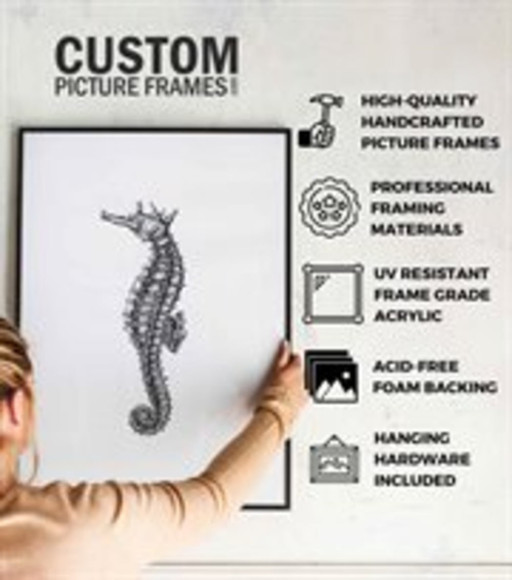 18x24 - 18 x 24 Rustica Antique Brown Solid Wood Frame with UV Framer's Acrylic & Foam Board