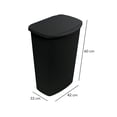 thumbnail image 4 of Bote Basura Plastic Trends 47 Litros con Tapa Color Negro, 4 of 5