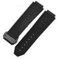 thumbnail image 1 of Watch Bracelet For Hublot Big Bang Classic Fusion Folding Buckle Silicone Rubber Watch Strap Watch Accessories Watch Band Chain-black-black Clasp, 1 of 5