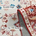 thumbnail image 6 of Dwelke Machine Washable Rug Vintage Washable Area Rugs with Non Slip Rugs for Living Room Bedroom Traditional Rug Accent Carpet, Home Decor Office Boho Rug,6'x9' Red, 6 of 8