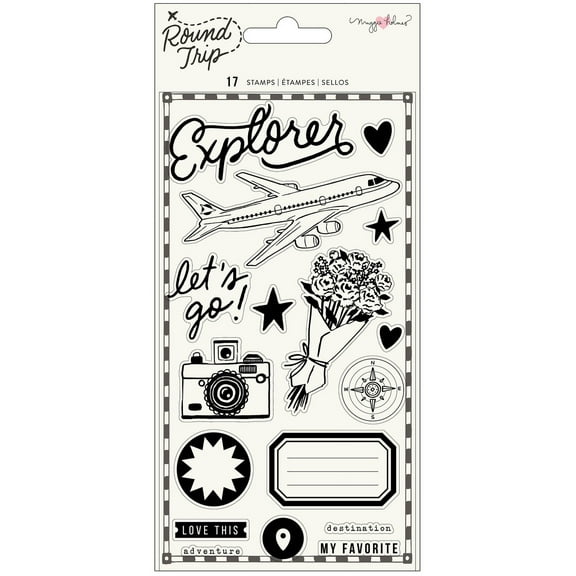 Maggie Holmes Round Trip Clear Stamps 17/Pkg