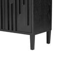 thumbnail image 6 of Euroco 59.8" Sideboard Buffet Cabinet,Wood Farmhouse Kitchen Cabinet TV Stand with Storage for Living Room,Hallway,Dining Room,Black, 6 of 8