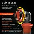 thumbnail image 6 of Camco Rhino Clear RV Sewer Hose Elbow with 4-in-1 Adapter - Orange (39736), 6 of 11