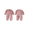 thumbnail image 2 of RUINIXCW Infant Girl Romper Puff Long Sleeve Solid Color Fall Jumpsuit, 2 of 7