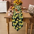 thumbnail image 5 of Table Runners 72 Inches Long, Lemon Black Cotton Linen Kitchen Dining Coffee Table Runner for Party Home Decor, Country Fruit Watercolor Farmhouse Plant Tabletop Dresser Scarves Runner 14x72 Inch, 5 of 9