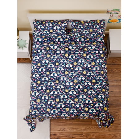 CGK Linens Soft & Vibrant Kids Sheet Set - Full Size Rainbow Dream