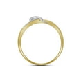 thumbnail image 2 of FB Jewels 10kt Yellow Gold Womens Round Diamond Heart Ring 1/20 Cttw, 2 of 2