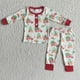 thumbnail image 1 of Ropa de dormir con Cactus para niños y niñas, conjuntos de pantalones de Papá Noel rosa, moda, pijamas para niños pequeños, invierno, venta al por mayor, 1 of 2
