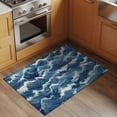 thumbnail image 3 of Ocean Waves Large Area Rugs for Bedroom Living Room, Soft Non Slip Carpet Bedside Rug, Summer Beach Coastal Nautical Burlap Rectangular Floor Cover Kitchen Accent Rug 2'x3' for Dining Room/Office, 3 of 9
