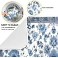 thumbnail image 2 of Blue Floral Dish Drying Mat, Absorbent Microfiber Pad Protector For Kitchen Counter Top Mat Dish Drainboard 18x24in, 2 of 7