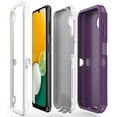 thumbnail image 6 of TASHHAR Samsung Galaxy A04S Case/A13 5G Case with Screen Protector Military Grade Heavy Duty Protection 3 in 1 Shockproof Armor Rugged Durable for Galaxy A04S/A13 5G Phone - Purple+White, 6 of 6