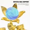 thumbnail image 2 of Shisuyan Crystal Ball Base Metal Rose Flower Shaped Crystal Ball Display Base Sphere Holder, 2 of 8
