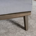 thumbnail image 6 of Emmory Indoor Minimalist Acacia Wood Left Sided Sofa with Cushions, Grey Finish and Grey, 6 of 6