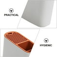 thumbnail image 5 of SENSETH Lightweight Kitchen Knife Block Holder with Drainage (Orange), 5 of 7