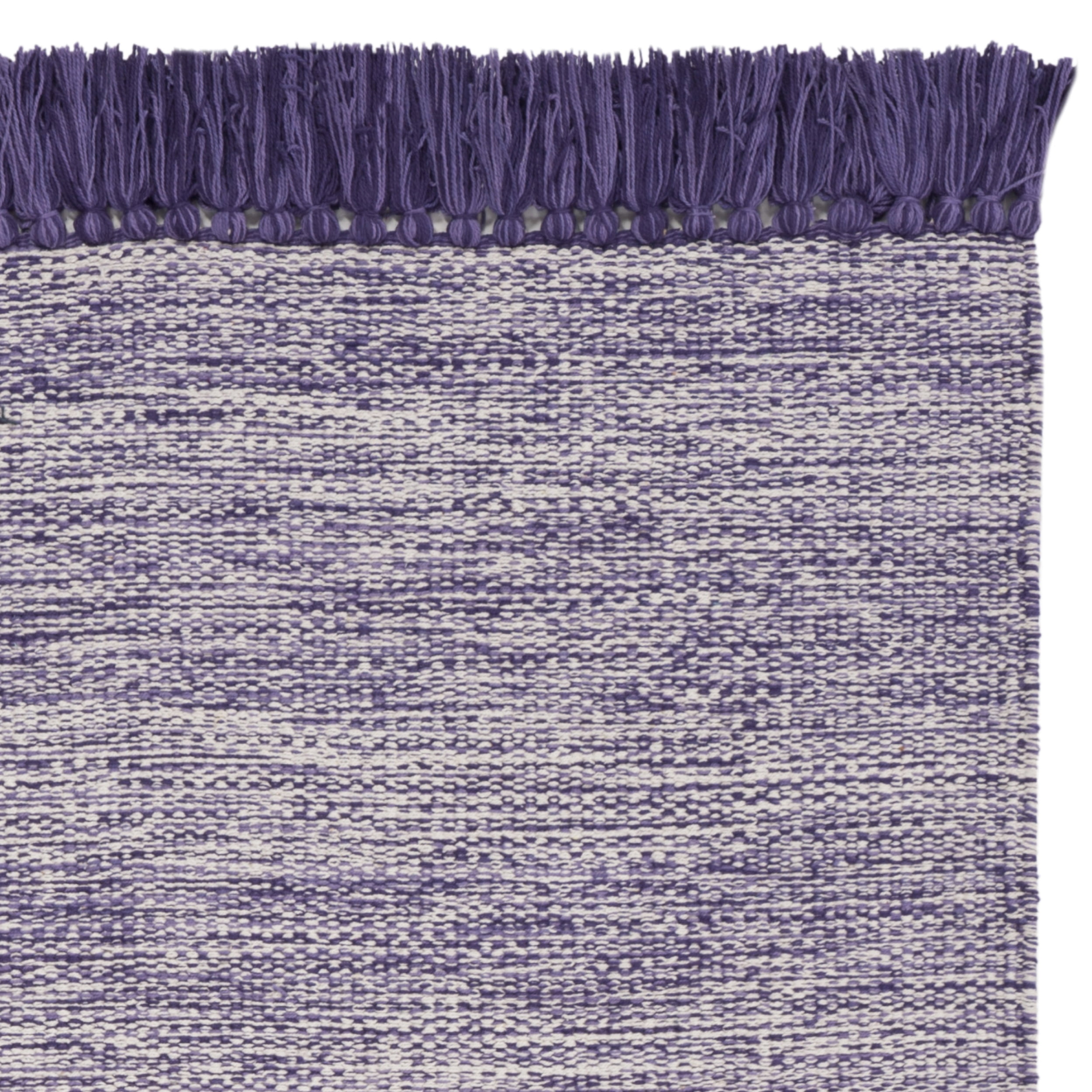 SAFAVIEH Montauk Justin Solid Braided Cotton Area Rug, Purple, 3' x 5'
