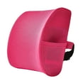 thumbnail image 4 of Milaget Back Support Cushion Breathable Lightweight Memory Foam for Sofa Home Gift Rose Red, 4 of 9