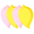 thumbnail image 3 of LABSERRON 4Pcs Small Tray Bead Working Tray Leaf Shape for Storage Holder Yellow 5.70X3.34X0.59In, 3 of 8