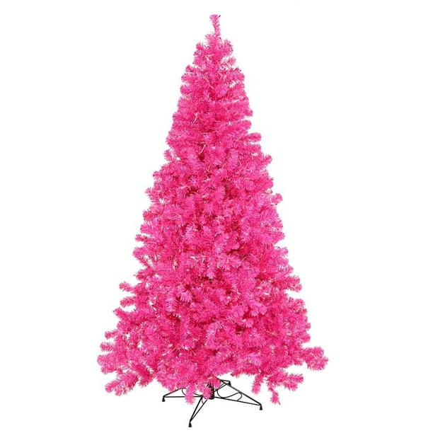 Vickerman 3 Hot Pink Artificial Christmas Tree With 50 Pink Led Lights Walmart Com Walmart Com