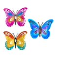 thumbnail image 5 of deevoka Metal Butterfly Wall Decor Wall Art Sculpture for Bedroom Centerpiece Office 3pcs, 5 of 9