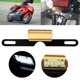thumbnail image 4 of Éclairage universel de plaque d'immatriculation de moto, feu arrière en aluminium CNC, 6 LED, montage arrière, doré, 4 of 4