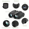 thumbnail image 2 of HLONK [HD Binoculars] High-Definition 2025 New Model 10X25 Binoculars | Durable Plastic Compact & Foldable Design for Hunting  Birdwatching  Camping  Sports Events - Portable Lightweight, 2 of 7