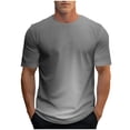 thumbnail image 1 of Gradient Print Short Sleeve Tee with Crew Neck for Everyday Casual Wear - Modern Gradient Design for Daily Use, 1 of 4
