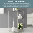 thumbnail image 6 of Kingfisher Lane Tempered Glass Clear Accent Table Rectangular 30" H x 23" W x 12" D Unassembled, 6 of 8