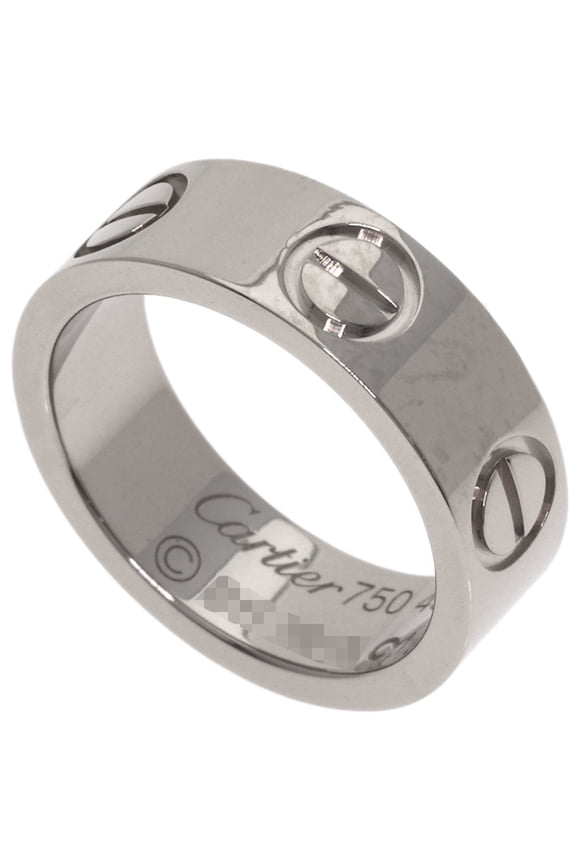 Pre-Owned Cartier Love Ring #45, 18K White Gold, Women's Ring, CARTIER
